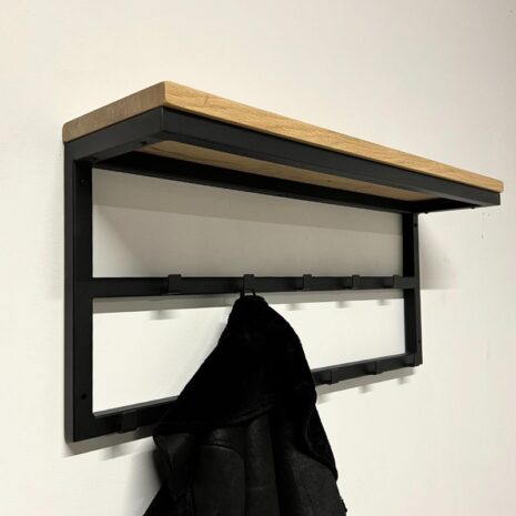 Industriele kapstok - dubbele rij 80 cm lang