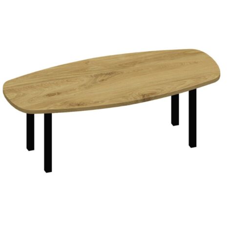 Tafel deens ovaal met zwarte poten 6x6 1 Tafel deens ovaal met zwarte poten 6x6