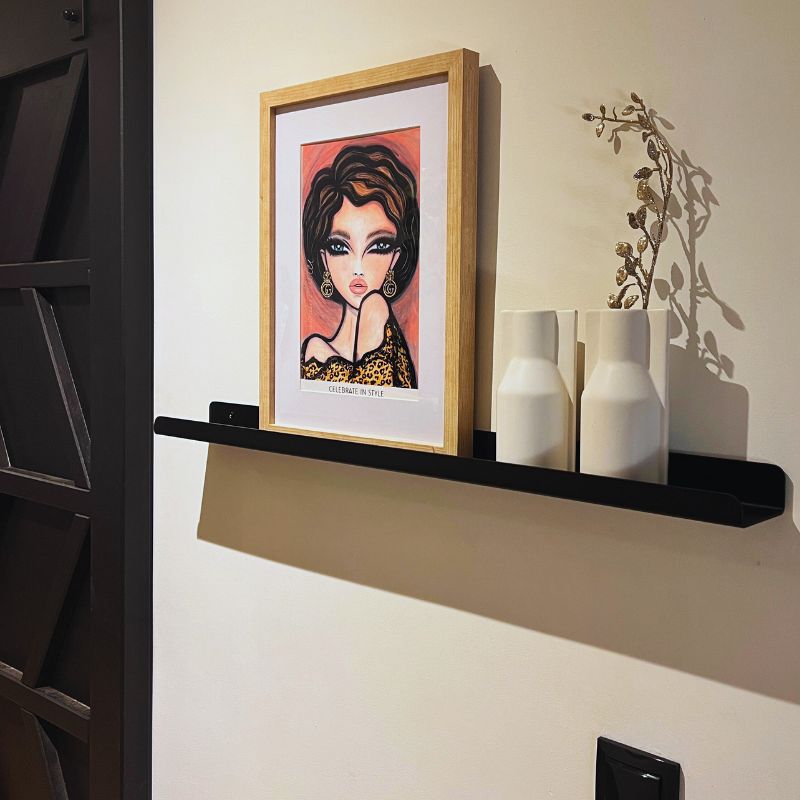 stalen wandplank 80cm met afgeronde hoeken stalen wandplank 80cm met afgeronde hoeken