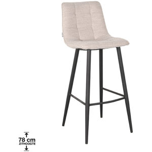 LABEL51 Barkruk Jelt - Naturel Boucle - Zithoogte 78