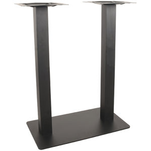 Bartafelpoot Dubbel - Zwart Metaal - 92 cm