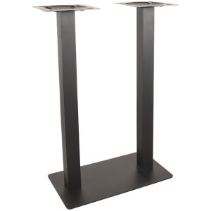 LABEL51 Bartafel Tafelpoot Dubbel - Zwart - Metaal - Dubbel - 108 cm