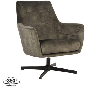 LABEL51 Fauteuil Toby - Hunter - Velours