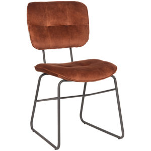 LABEL51 Eetkamerstoel Dez - Rust - Velours