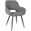 0Eetkamerstoel Fer Grijs Boucle 59x57x87 Cm Perspectief