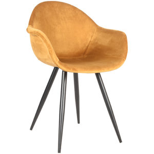 Eetkamerstoel Forli - Oker Fluweel