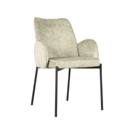 0Eetkamerstoel Joni 55x60x86 Cm Beige Elegance Perspectief