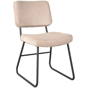 LABEL51 Eetkamerstoel Noah - Naturel - Ribcord