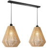 0Hanglamp Ibiza Diamant 2 Lichts Naturel Jute 80x33x160 cm 1