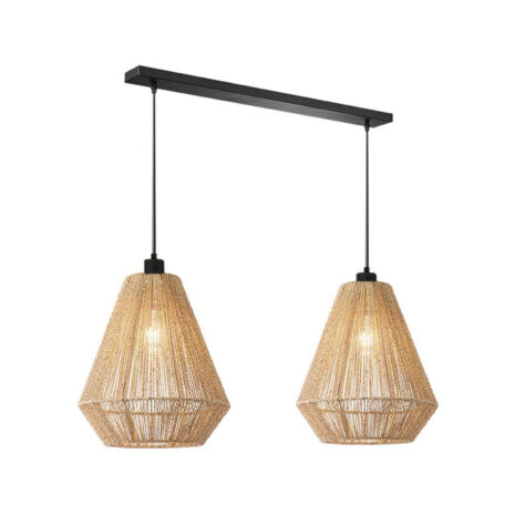 0Hanglamp Ibiza Diamant 2 Lichts Naturel Jute 80x33x160 cm 1