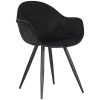 0eetkamerstoel forli zwart fluweel zwart metaal 60x58x83 cm perspectief 0eetkamerstoel forli zwart fluweel zwart metaal 60x58x83 cm perspectief
