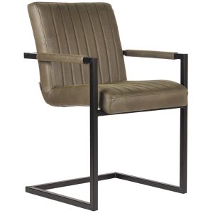 Eetkamerstoel Milo - Army Green Microvezel