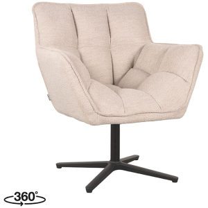 LABEL51 Fauteuil Ian - Naturel - Boucle