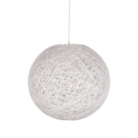 0hanglamp twist wit vlas 45x45x45 cm voorkant aan 1 0hanglamp twist wit vlas 45x45x45 cm voorkant aan 1