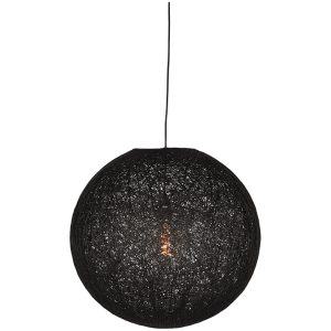 LABEL51 Hanglamp Twist - Zwart - Vlas - M
