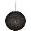 0hanglamp twist zwart vlas 45x45x45 cm voorkant aan 1