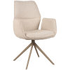 1Dining Chair Mellow 58x63x92 cm Touch Naturel Grey Metal Perspectief