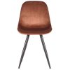 1Eetkamerstoel Capri Rust Fluweel 46x56x88 Cm Voorkant