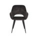 1Eetkamerstoel Chair Fer Antraciet Velours 60x59x87 cm Vooraanzicht