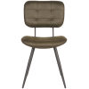 1Eetkamerstoel Gus Army Microvezel 49x60x87 cm Voorkant