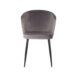 1Eetkamerstoel Wave Grijs Fluweel 58x60x85 cm Voorkant 1 1Eetkamerstoel Wave Grijs Fluweel 58x60x85 cm Voorkant 1