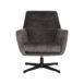 1Fauteuil Toby Antraciet Velours 75x80x85 cm Voorkant 1Fauteuil Toby Antraciet Velours 75x80x85 cm Voorkant