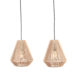 1Hanglamp Ibiza Diamond 2 Lichts 80x33x150 Cm Naturel Voorkant 1