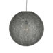 1Hanglamp Twist Grijs Vlas 55x55x55 cm Voorkant