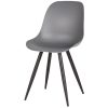 1eetkamerstoel monza antraciet pp zwart metaal 46x54x85 cm perspectief 1