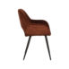 2Eetkamerstoel Chair Fer Rust Velours 60x59x87 cm Zij