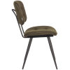 2Eetkamerstoel Gus Army Microvezel 49x60x87 cm Zijkant