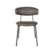 2Eetkamerstoel Zack Antraciet Micro Suede 53x59x79 cm Voorkant