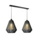 2Hanglamp Ibiza Diamant 2 Lichts Zwart Jute 80x33x160 cm 1 2Hanglamp Ibiza Diamant 2 Lichts Zwart Jute 80x33x160 cm 1