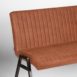 3Eetkamerbank Matz Cognac Microvezel 145x62x86 cm Detail