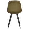 3Eetkamerstoel Capri Army Fluweel 46x56x88 Cm Achterkant