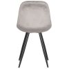 3Eetkamerstoel Capri Grijs Fluweel 46x56x88 Cm Achterkant