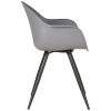 3eetkamerstoel luca antraciet pp zwart metaal 58x54x85 cm zijkant 3eetkamerstoel luca antraciet pp zwart metaal 58x54x85 cm zijkant
