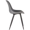 3eetkamerstoel monza antraciet pp zwart metaal 46x54x85 cm zijkant