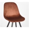 4Eetkamerstoel Capri Rust Fluweel 46x56x88 Cm Detail