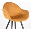 4Eetkamerstoel Forli Oker Fluweel 60x58x83 Cm Detail 4Eetkamerstoel Forli Oker Fluweel 60x58x83 Cm Detail