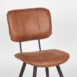 4Eetkamerstoel Fos Cognac Leder 49x60x87 cm Detail
