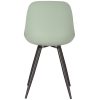 4eetkamerstoel monza forest pp zwart metaal 46x54x85 cm achterkant