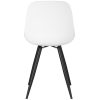4eetkamerstoel monza wit pp zwart metaal 46x54x85 cm achterkant