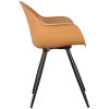 5Eetkamerstoel Luca Oker PP 58x54x85 Cm Zijkant
