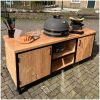 Douglas buitenkeuken industrieel+ Grill Guru kamado & kookpit + wokpan