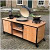 Douglas buitenkeuken industrieel+ Grill Guru kamado & pit - sfeerfoto