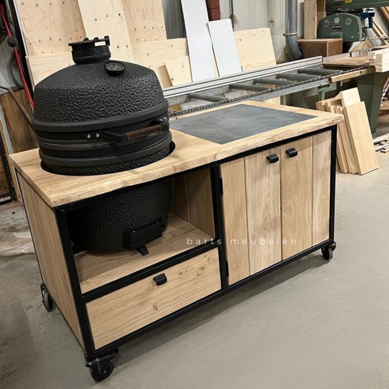 eikenhouten buitenkeuken inclusief the bastard vx kamado eikenhouten buitenkeuken inclusief the bastard vx kamado