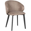 0Eetkamerstoel Logan 57x62x84 Cm Taupe Micro Suede Perspectief