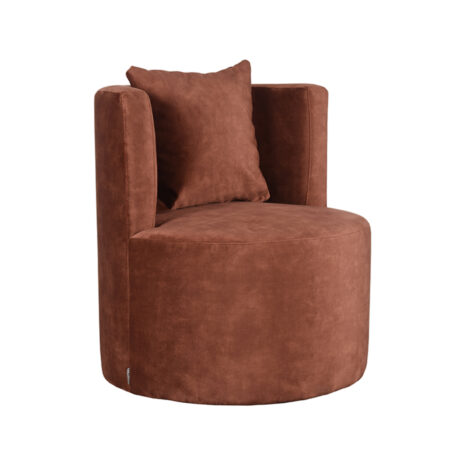 0Fauteuil Evy 65cm Rust Velours Perspectief