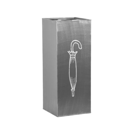 0parapluhouder antiek grijs metaal 22x22x56 cm perspectief